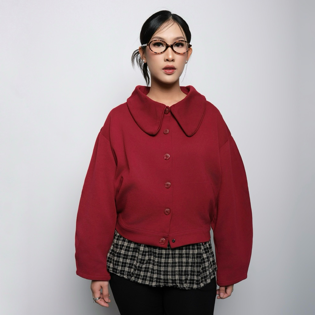 Ivy Jacket | Satu Attire | Korean Jacket | Peter Pan Collar Jacket
