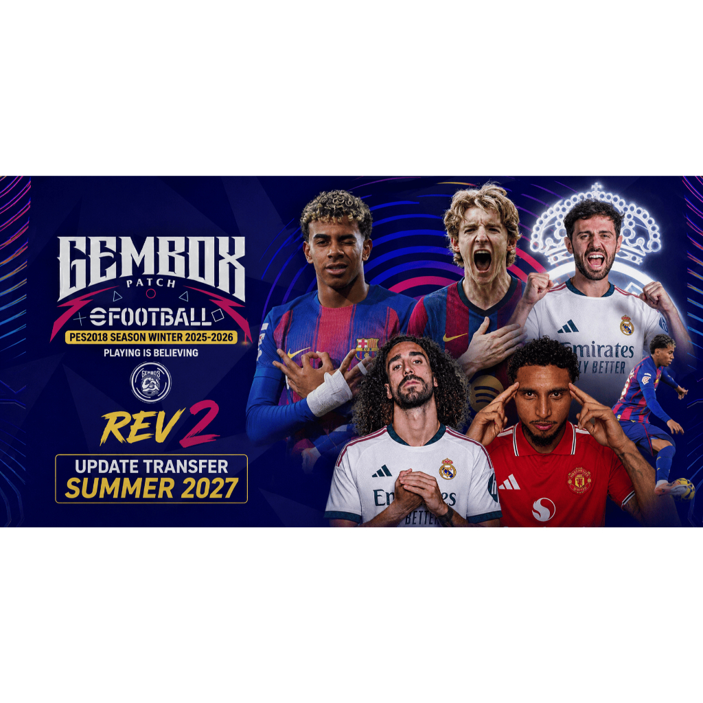 PES 2026 GEMBOX PATCH WINTER SEASON REV 2 PS3 || UPDATE JUNI 2026 VIA FLASDISK