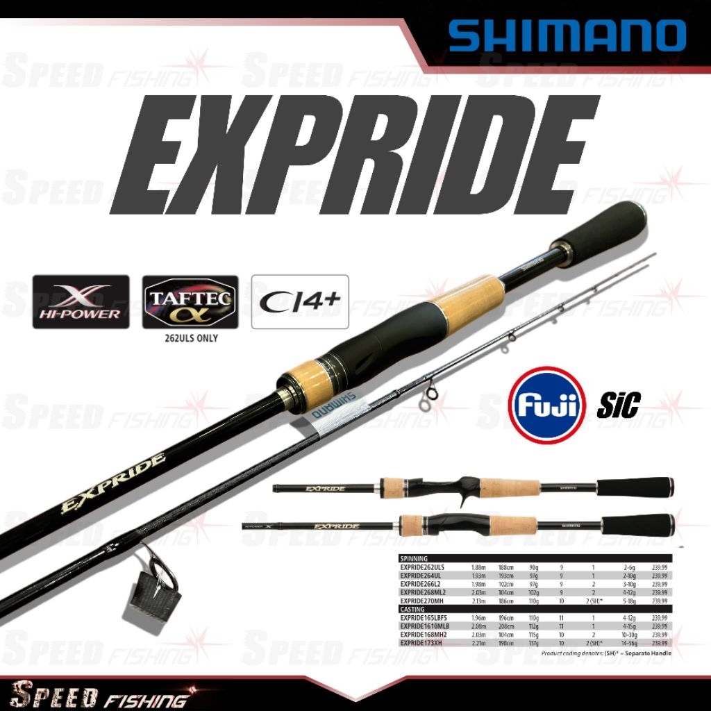 Joran Pancing Shimano Expride Spinning BC