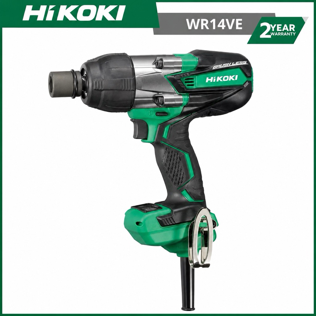 WR 14VE HITACHI-HIKOKI WR14VE mesin pembuka baut impact wrench 14mm