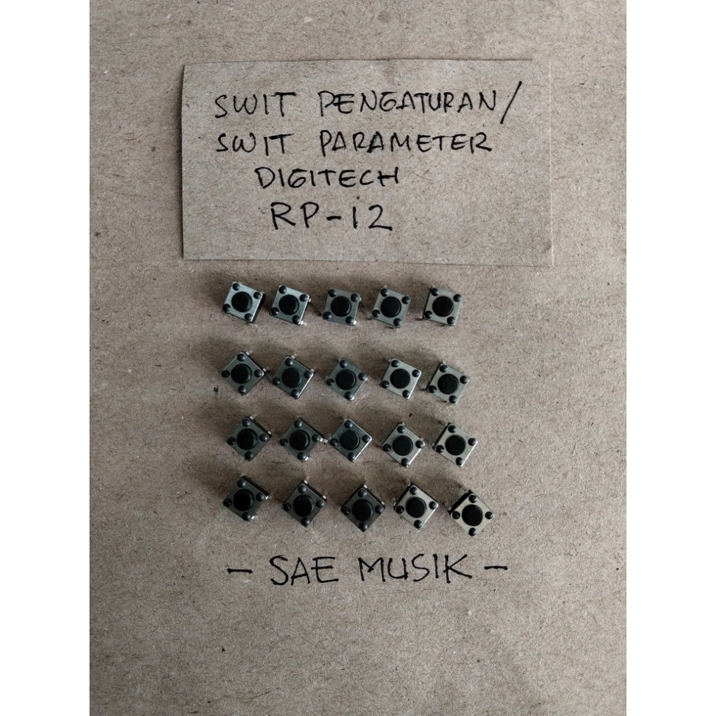 swit Switch efek digitech RP-12 RP12  bagian pengaturan parameter