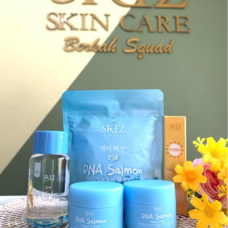 PAKET SKINCARE MURCE DNA SALMON DAN SUNCARE SPF 25+++