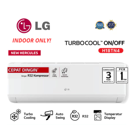 INDOOR AC LG STANDART 2 PK H18TN4 ( INDOOR SAJA )