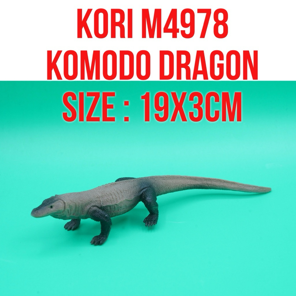 KORI M4978 Komodo Dragon Biawak Komodo Varanus Komodoensis | Mainan Figure Binatang Miniature Hewan 