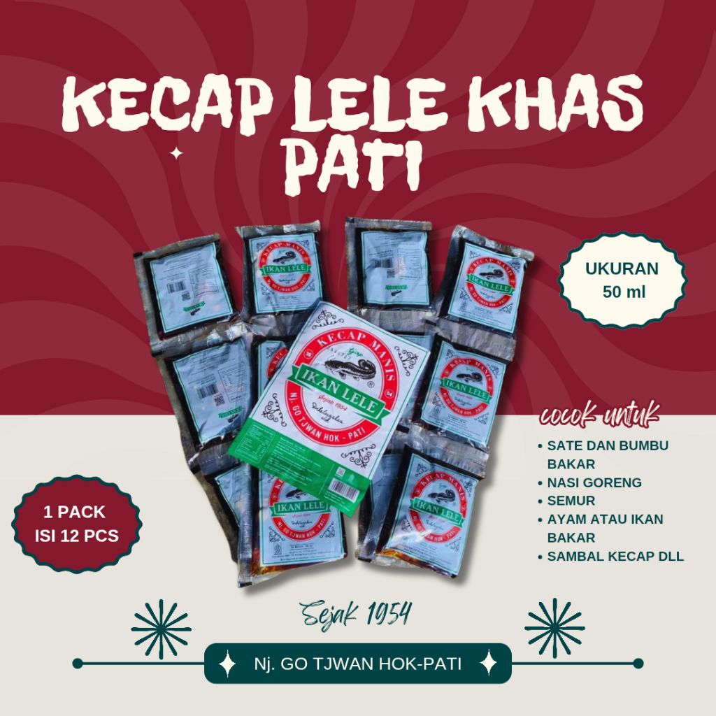 KECAP LELE KHAS PATI 1 PACK 50 ml isi 12 pcs