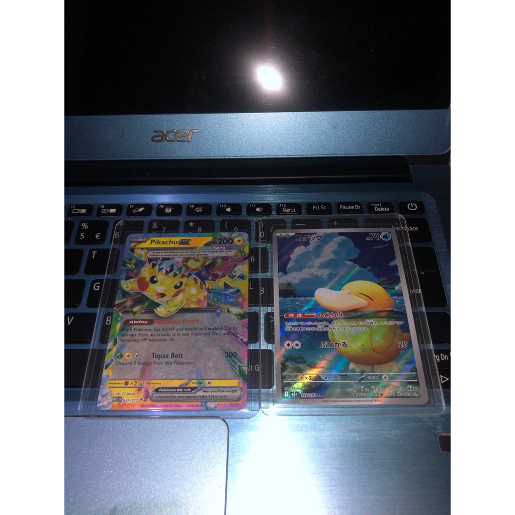 Pikachu ex ENG & payduck AR JP