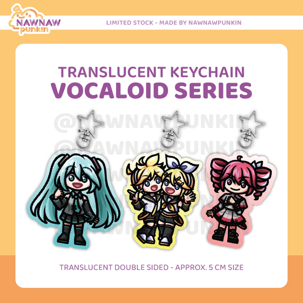 [Vocaloid Fanmerch] Vocaloid Series Translucent Keychain