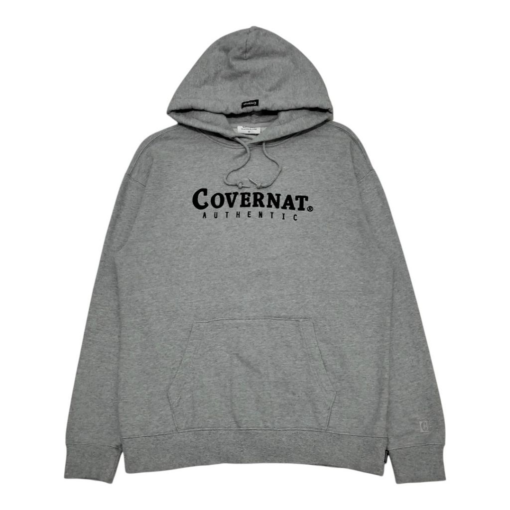 HOODIE COVERNAT LOGO ABU / GREY MISTY SECOND ORIGINAL