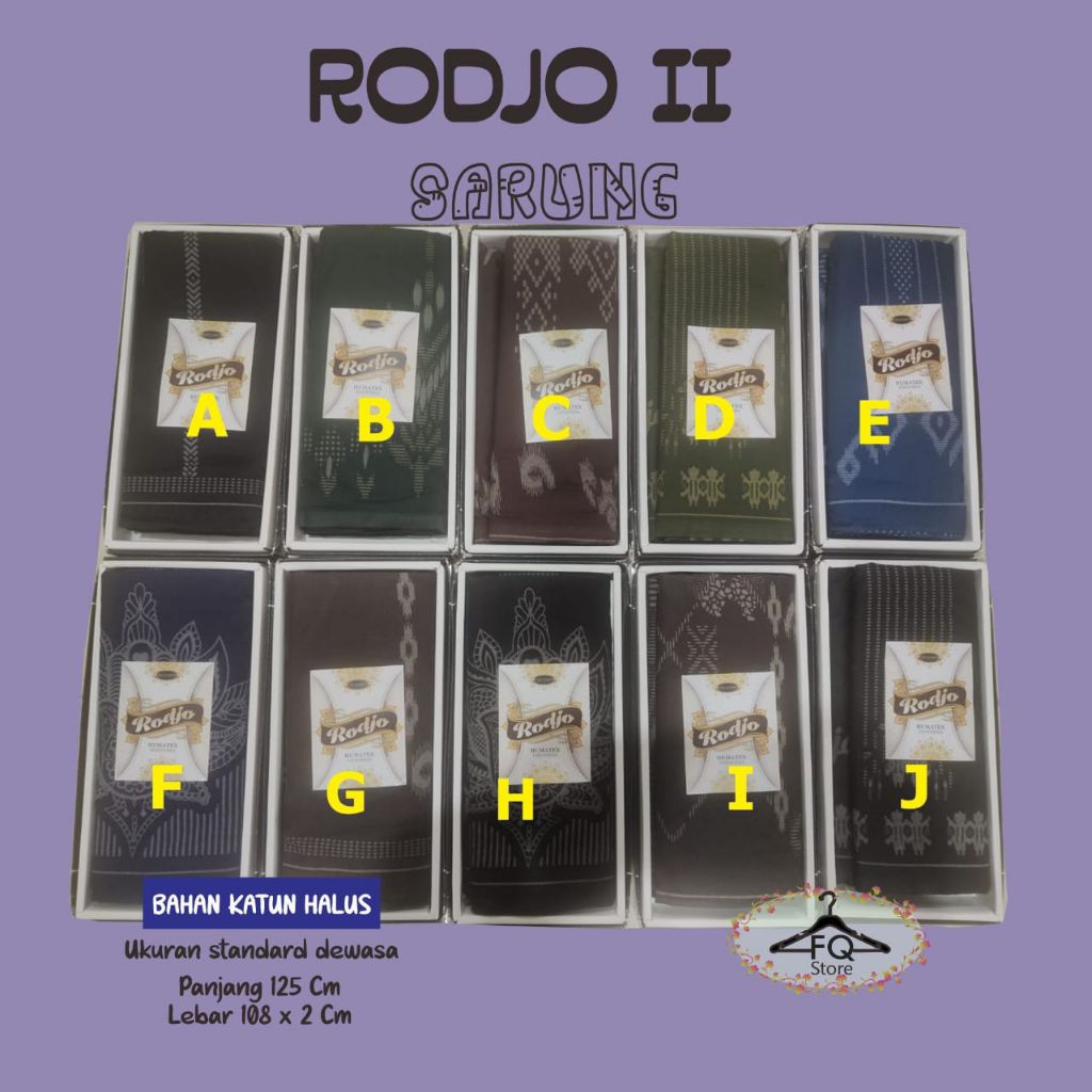 Sarung Rodjo II Bahan Katun Halus Ukuran Standard Dewasa