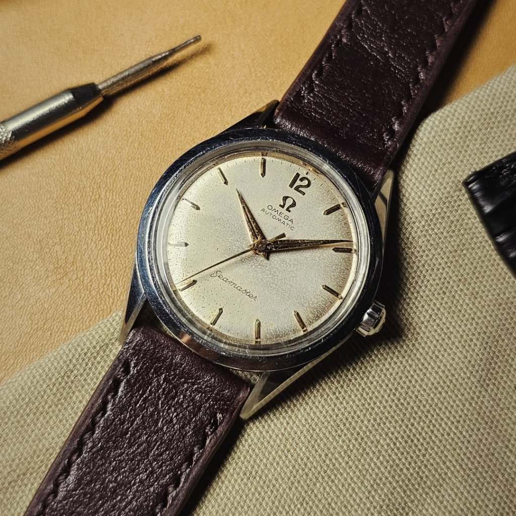 Vintage 1950s omega seamaster automatic 34mm