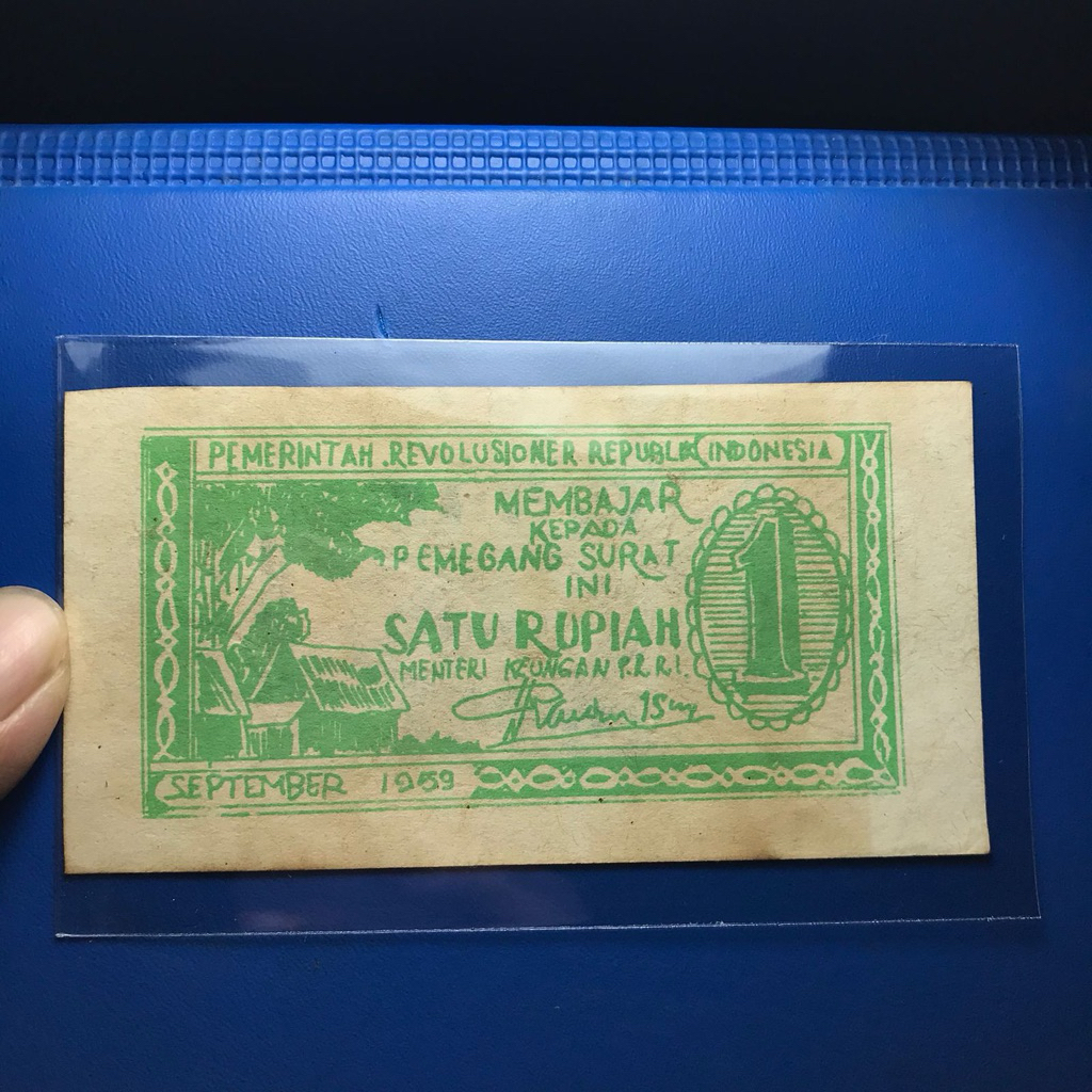 Uang Orida Asli PRRI 1 Rupiah