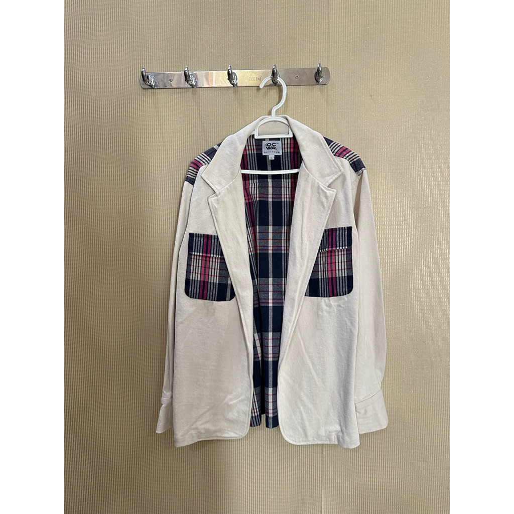 Jacket Blazer Plaid Ocwa
