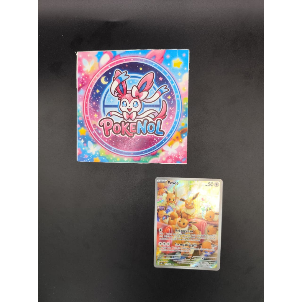 Kartu Pokemon TCG Eevee AR 191/167 Bahasa Indonesia