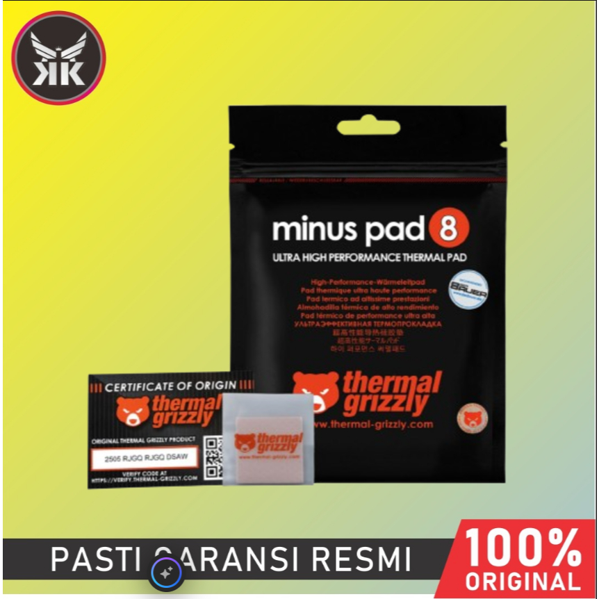 THERMAL GRIZZLY MINUS PAD 8 ULTRA HIGH PEFORMANCE THERMAL PAD