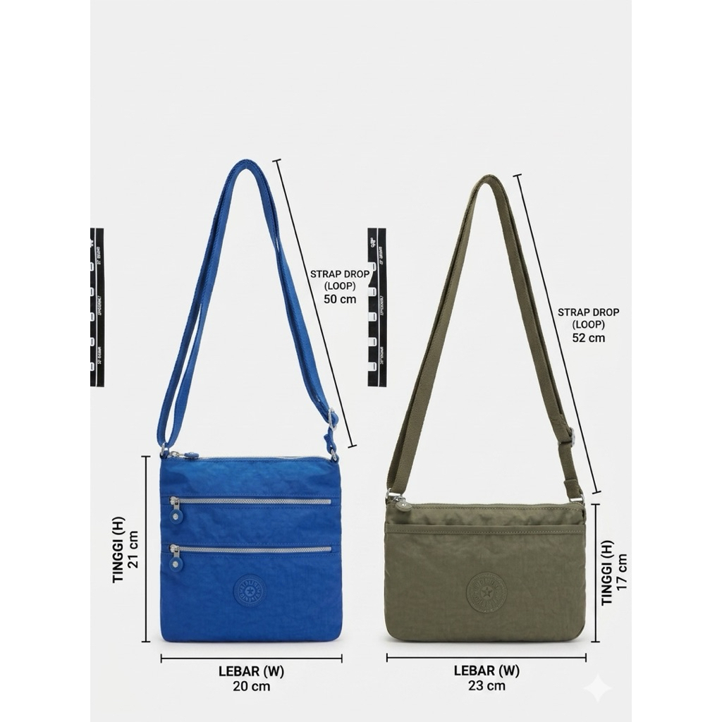 Slingbag/tas slempang kipling original bergaransi 100%