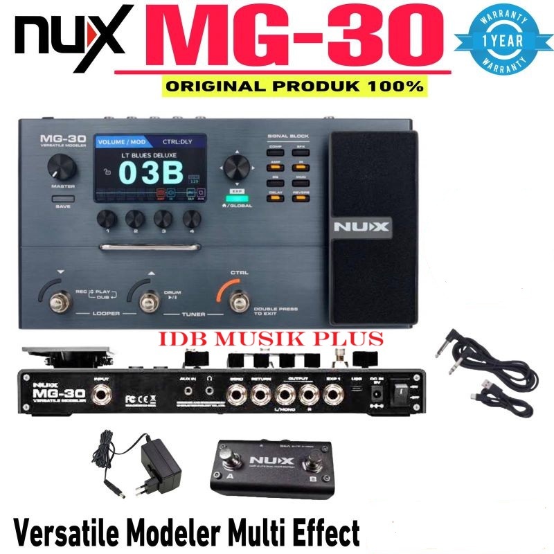 Efek Gitar Nux MG30 MG 30 Original NUX