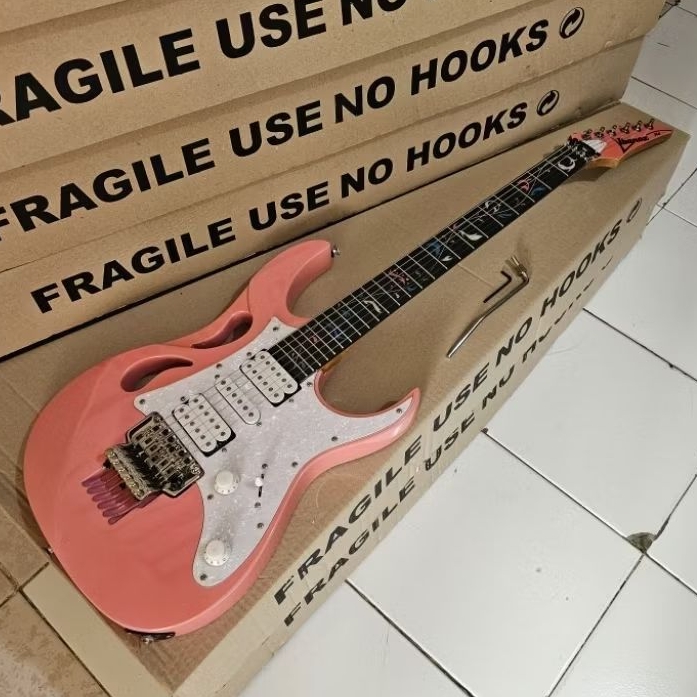 Gitar ibanez jem pia custom PU GNB korea new