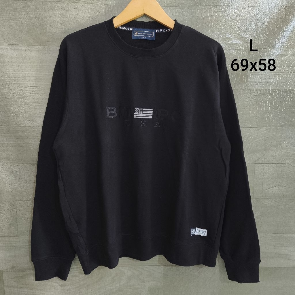 Sweater Crewneck Polo RHCP Bordir Black