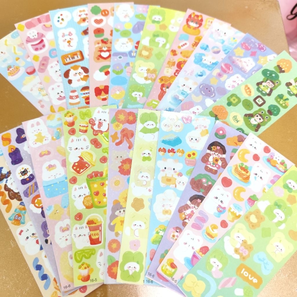 Sticker anak RANDOM mainan anak stiker kertas tempel gambar lucu sticker kecil