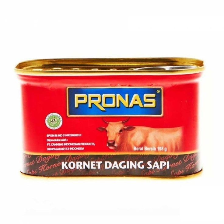 Pronas Corned Beef 198g Halal Daging Sapi Kaleng