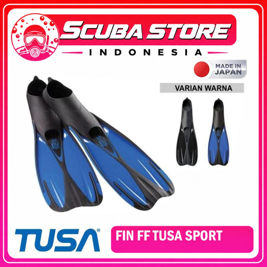 UF0202 Fin Diving Tusa Sport Fins Kaki Katak Selam Renang Scuba Diving Snorkeling Snorkling Swim Swi