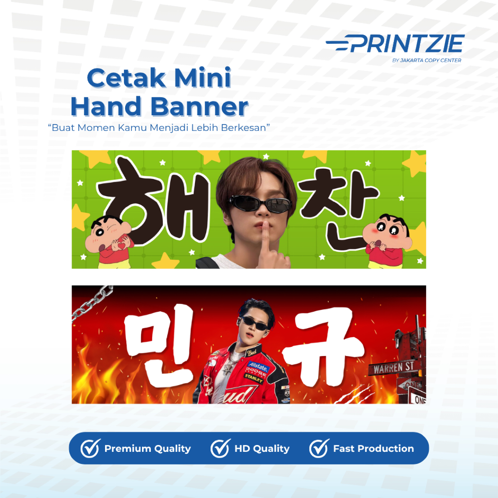 Mini Hand Banner | Hand Banner Kpop | Slogan Freebies Kpop | Custom Hand Banner