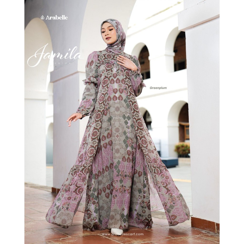 Arabelle Scarf Official/Jamila Dress/Gamis Terbaru Arabelle 2026