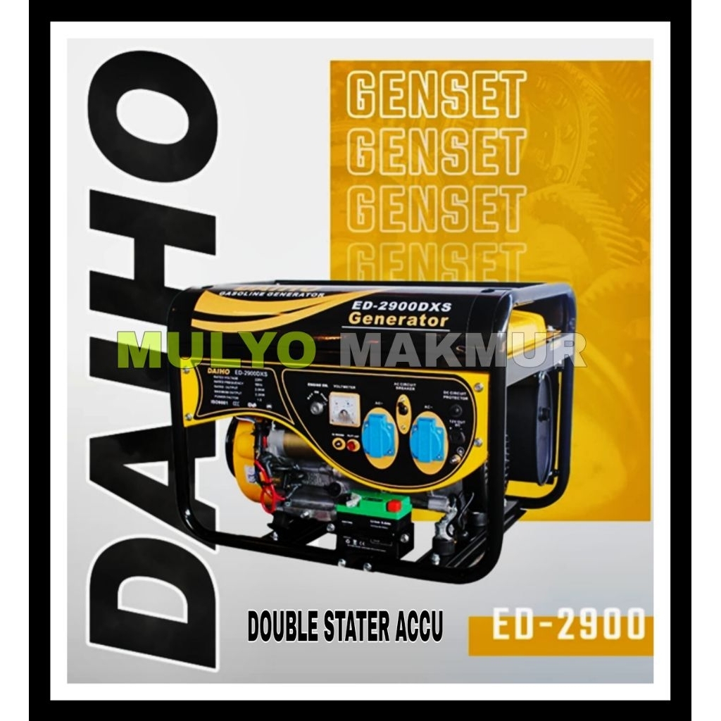 GENSET DAIHO ED2900DXS DOUBLE STATER ACCU