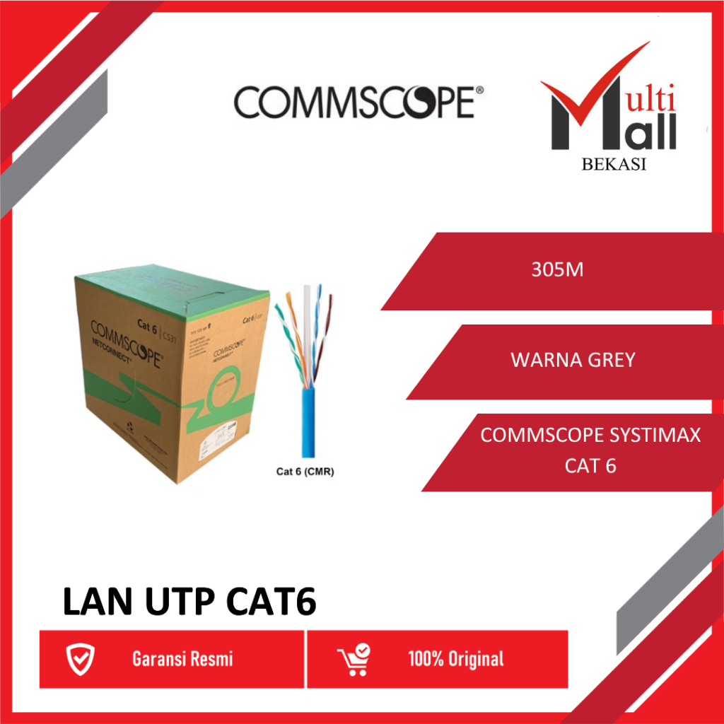 NETWORKING COMMSCOPE KABEL LAN UTP CAT 6 (24 AWG)