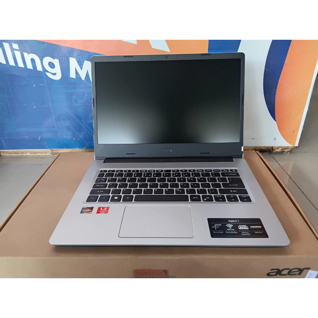 Laptop Baru Acer Aspire 3 A314-22 AMD Ryzen 5-3500U Radeon VGA/RAM 8GB 12GB 20GB DDR4/NVME 256GB/14"