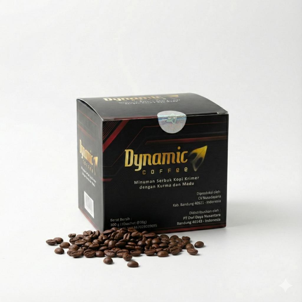 Kopi Dinamic Dynamic Coffe Kemasan 1 Box 10 Sachet Original
