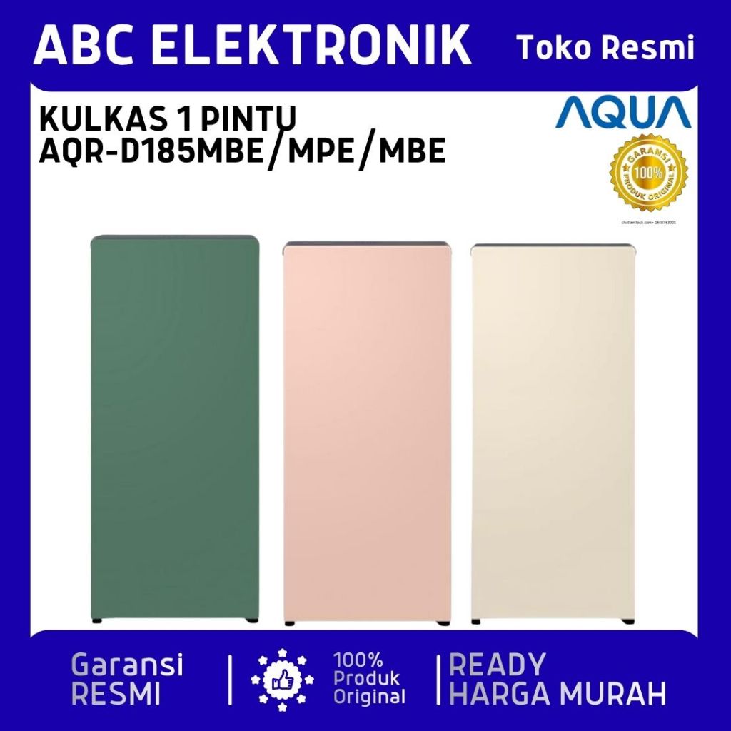 KULKAS AQUA 1 PINTU AQR-D185MPE/MBE/MME AQR-D185