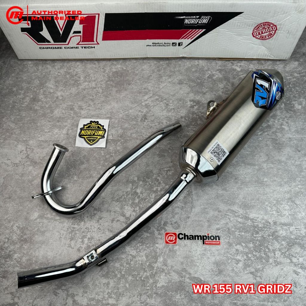 Knalpot Exhaust Muffler Ori Norifumi Rv1 Gridz Klx 150 Crf 150l Wr155