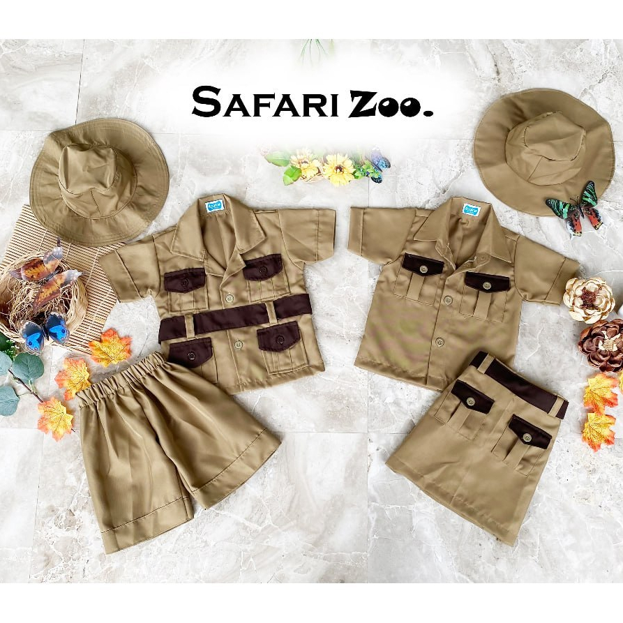 KOSTUM SAFARI ZOO ANAK/KOSTUM PETUALANGAN ANAK/KOSTUM ANAK MURAH/KOSTUM PHOTOSHOOT ANAK