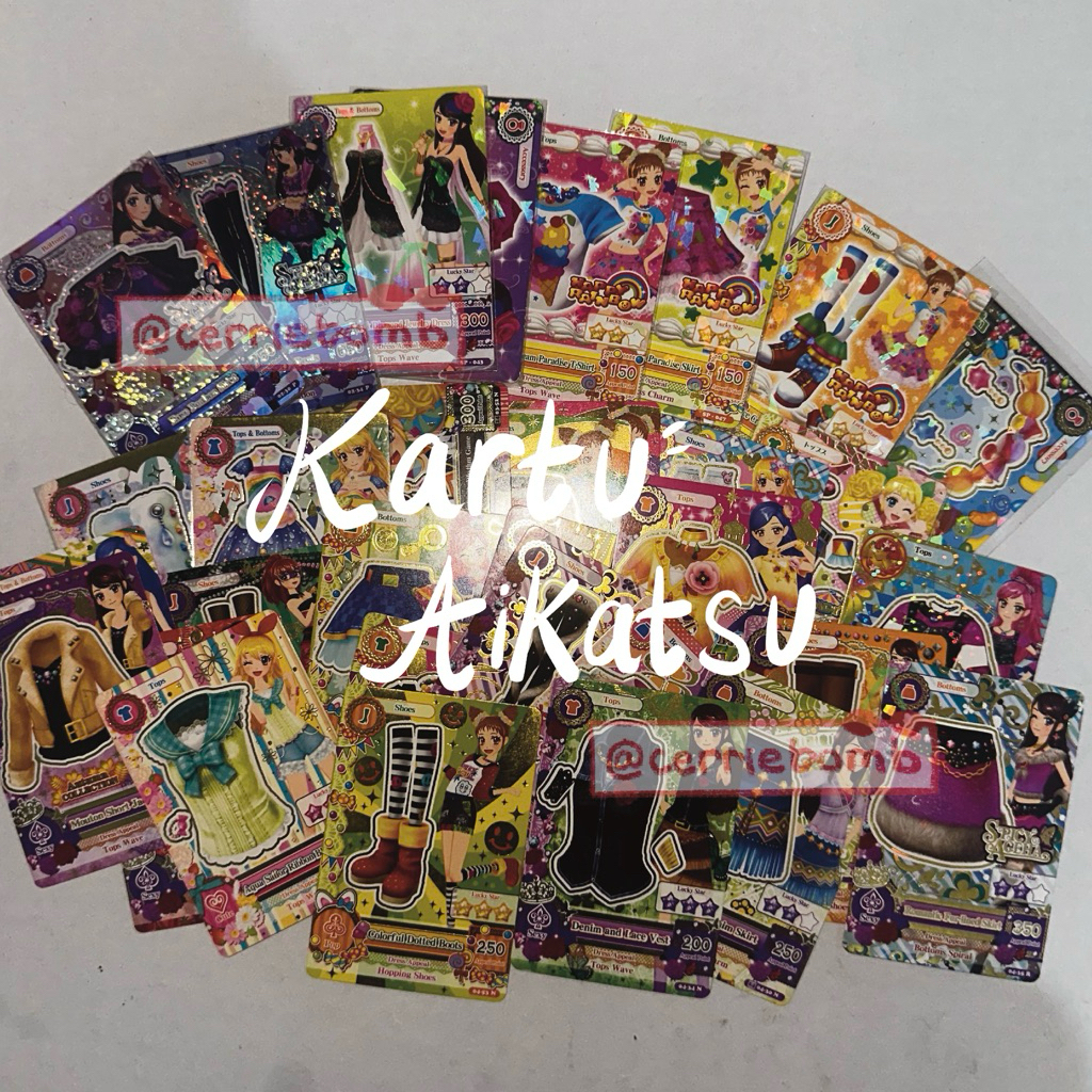 kartu aikatsu palsu mainan anak