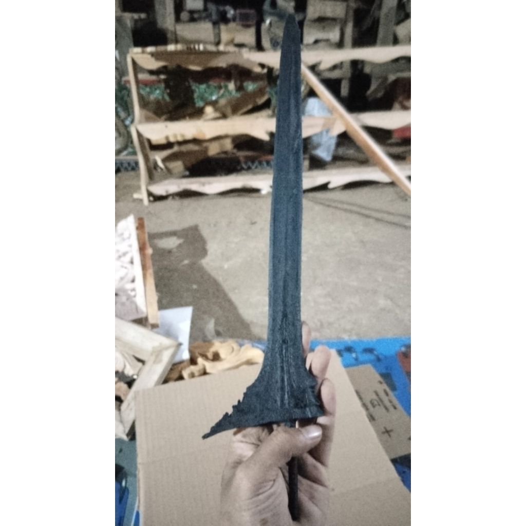 Bilah Keris Lurus Besi Cor Pajangan Dinding Souvenir Cenderamata