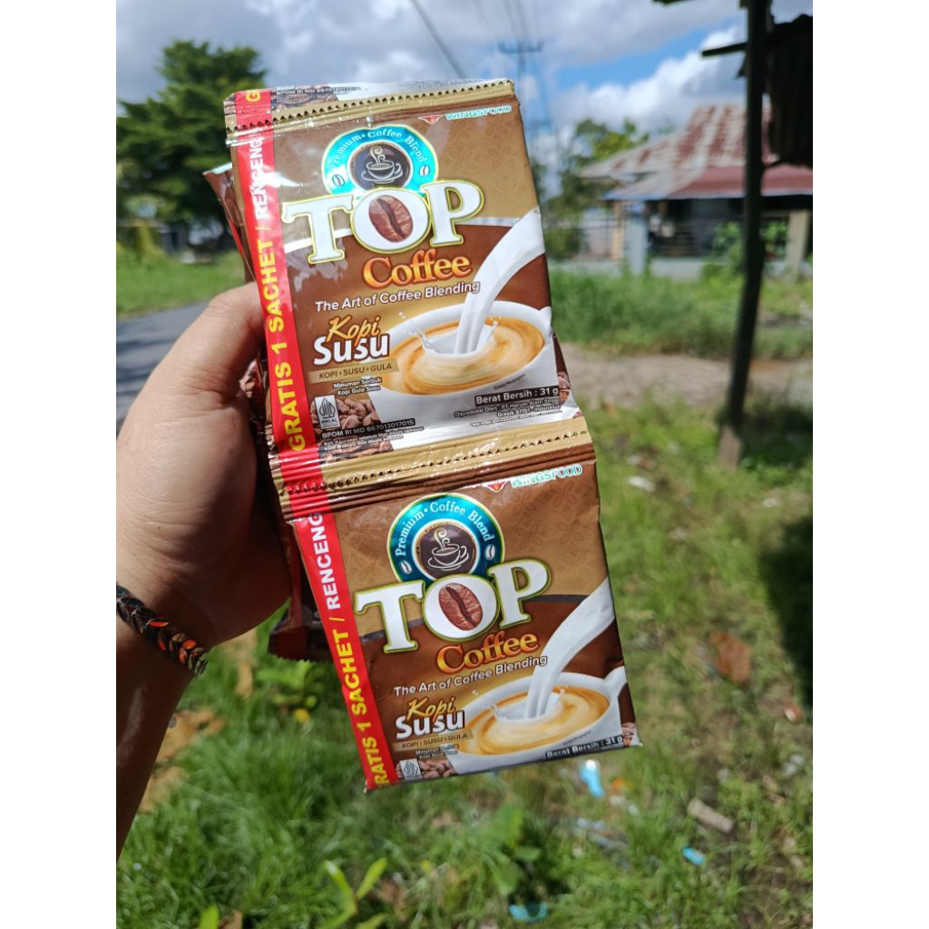 Top coffee gula susu renteng