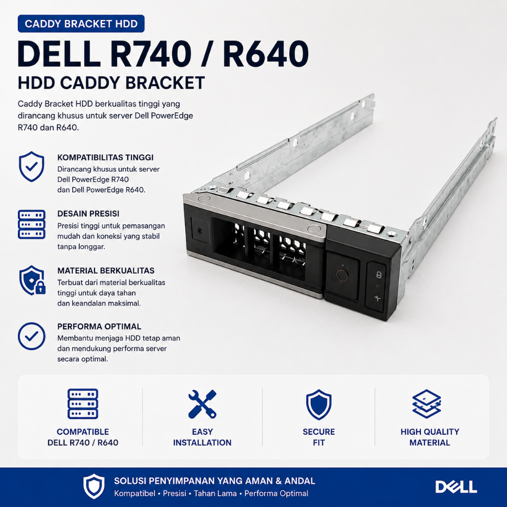 Caddy Bracket HDD Dell R740 Dell R640