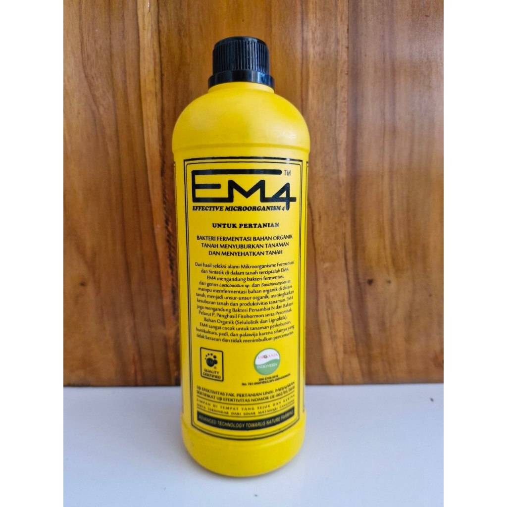 EM4 Pertanian 1 Liter untuk Penyubur Tanah dan Cairan Benih Kompos EM4 Kuning M4 Pupuk Hayati
