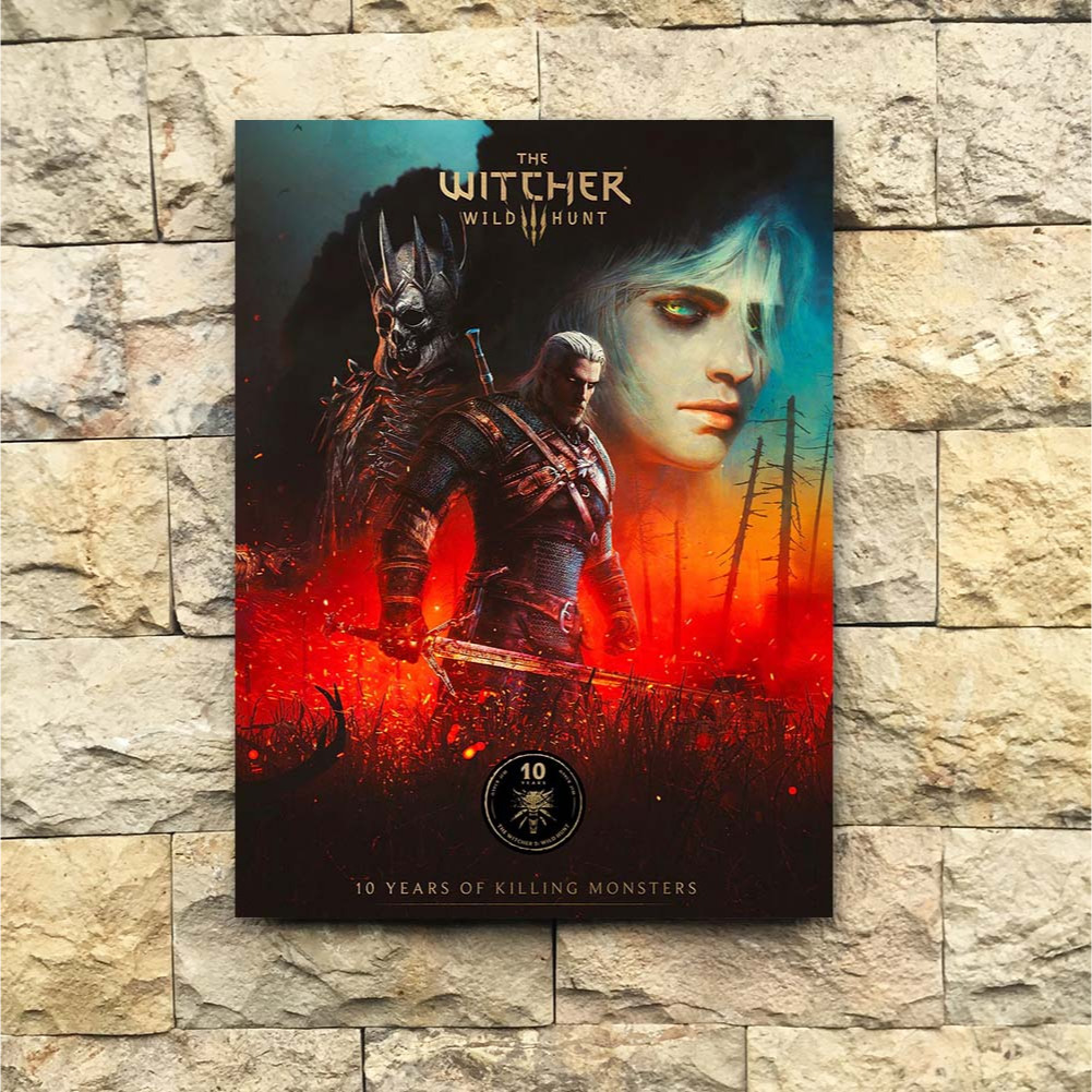 Poster Film The Witcher Dekorasi Dinding Bingkai Kayu Modern Unik