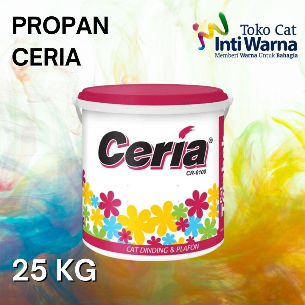 Propan CERIA CR-6000 25 kg Cat Tembok Eksterior Anti Bocor Waterproof Elastis 300% - Cat Dinding Lua