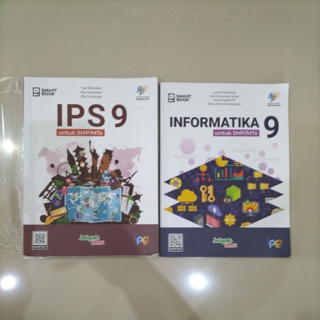Buku Cetak SMP MTs Kelas 9 IX Jelajah Ilmu Smart Book Intan Pariwara Edukasi IPS Informatika TIK