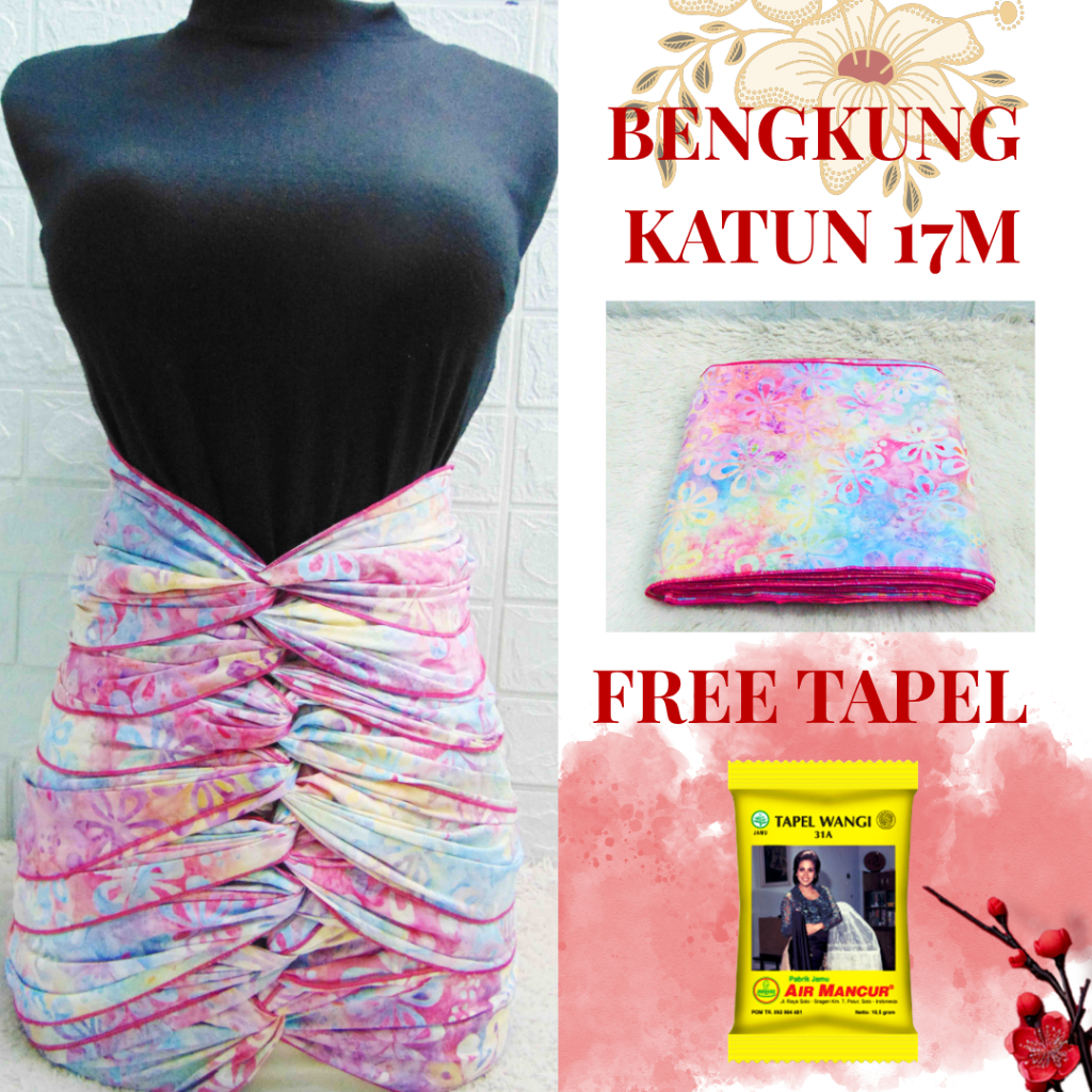 FREE SOLET BENGKUNG KATUN PANJANG Stagen pelangsing perut korset belly binding bengkung andien bengk