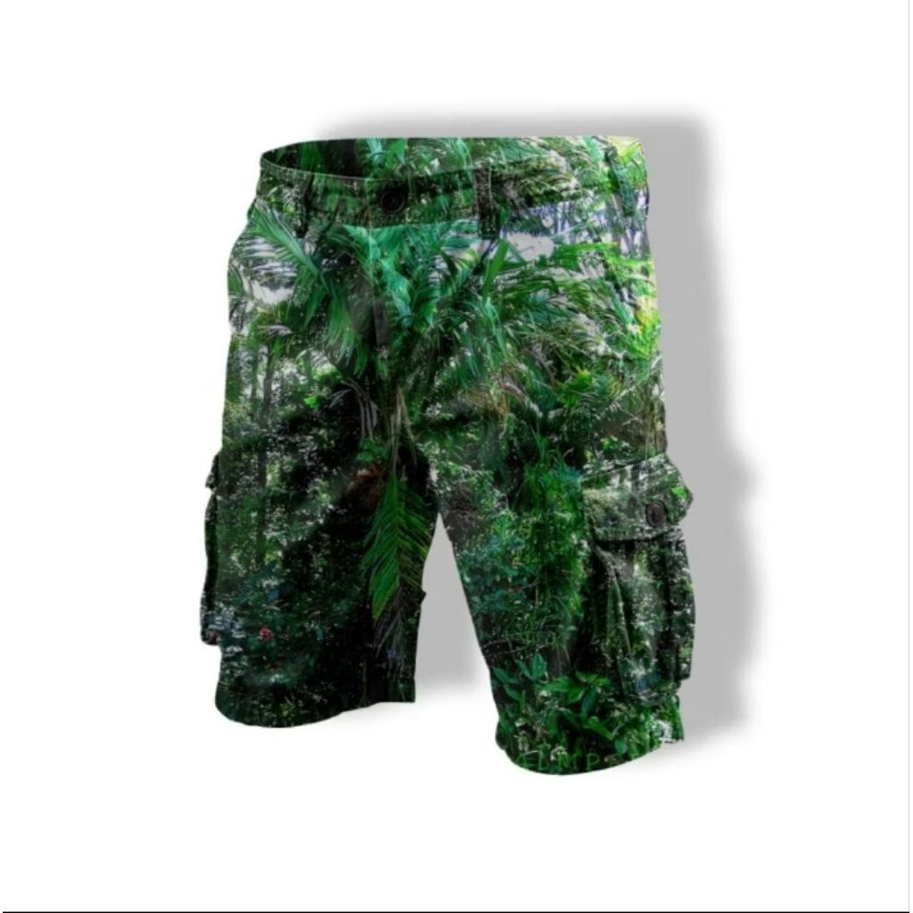 celana cargo pendek camo berburu/ cargo camufase pendek