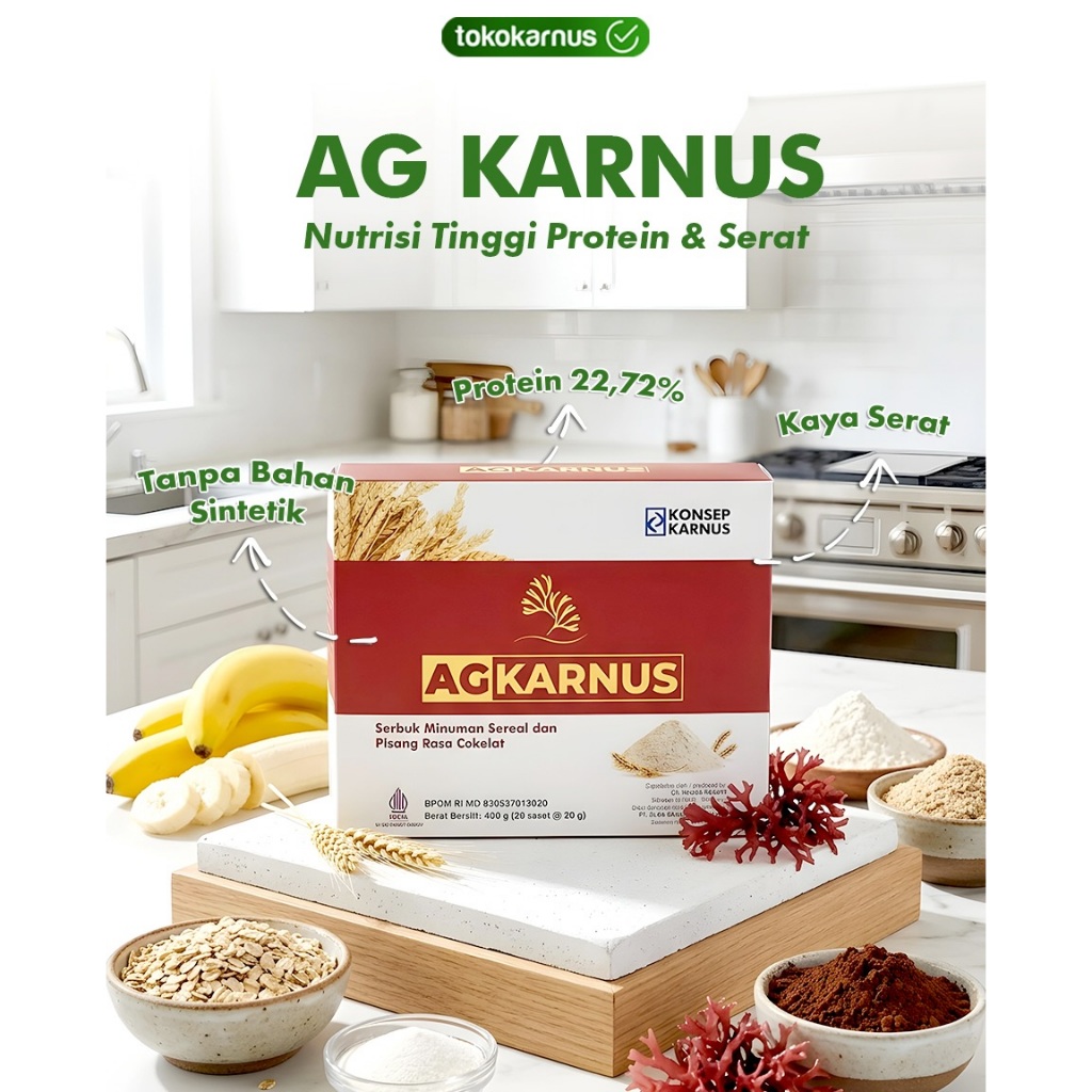 AG KARNUS / Alga Gold / Ag Sereal / AGKARNUS Alga Sereal Nutrisi Lambung Original  Karnus