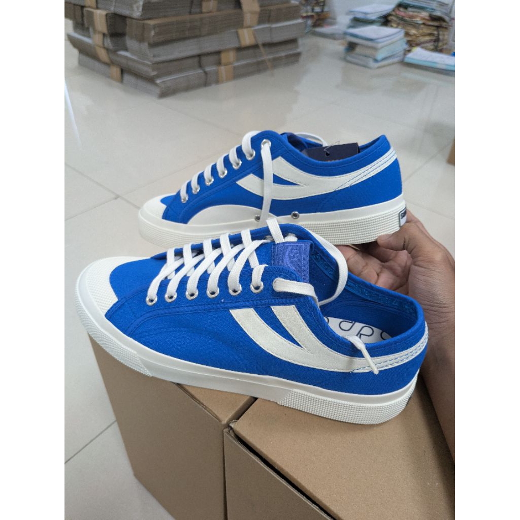 Sepatu Original Superga 2750 Panatta 3.0 - Blue Skydriver Favorio Size 41