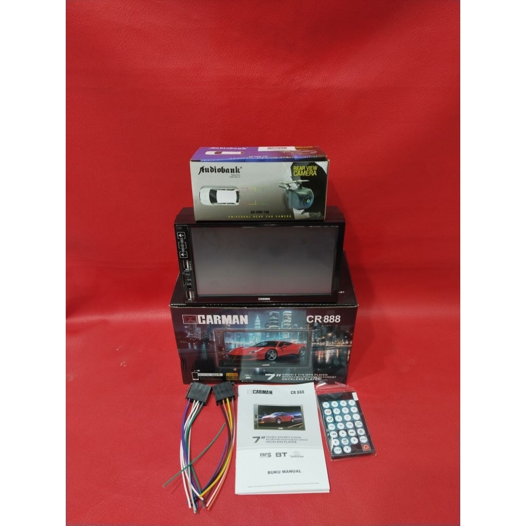 Headunit Doubledin CARMAN seri CR-888 non CD Pullglas Millorink Supot Mp4 mp5