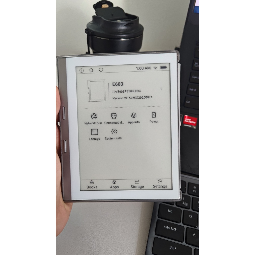 TOPJOY E603 2026 Android 11 EBook E-Reader Device Android System Ultra Light and Thin EBook Reader v