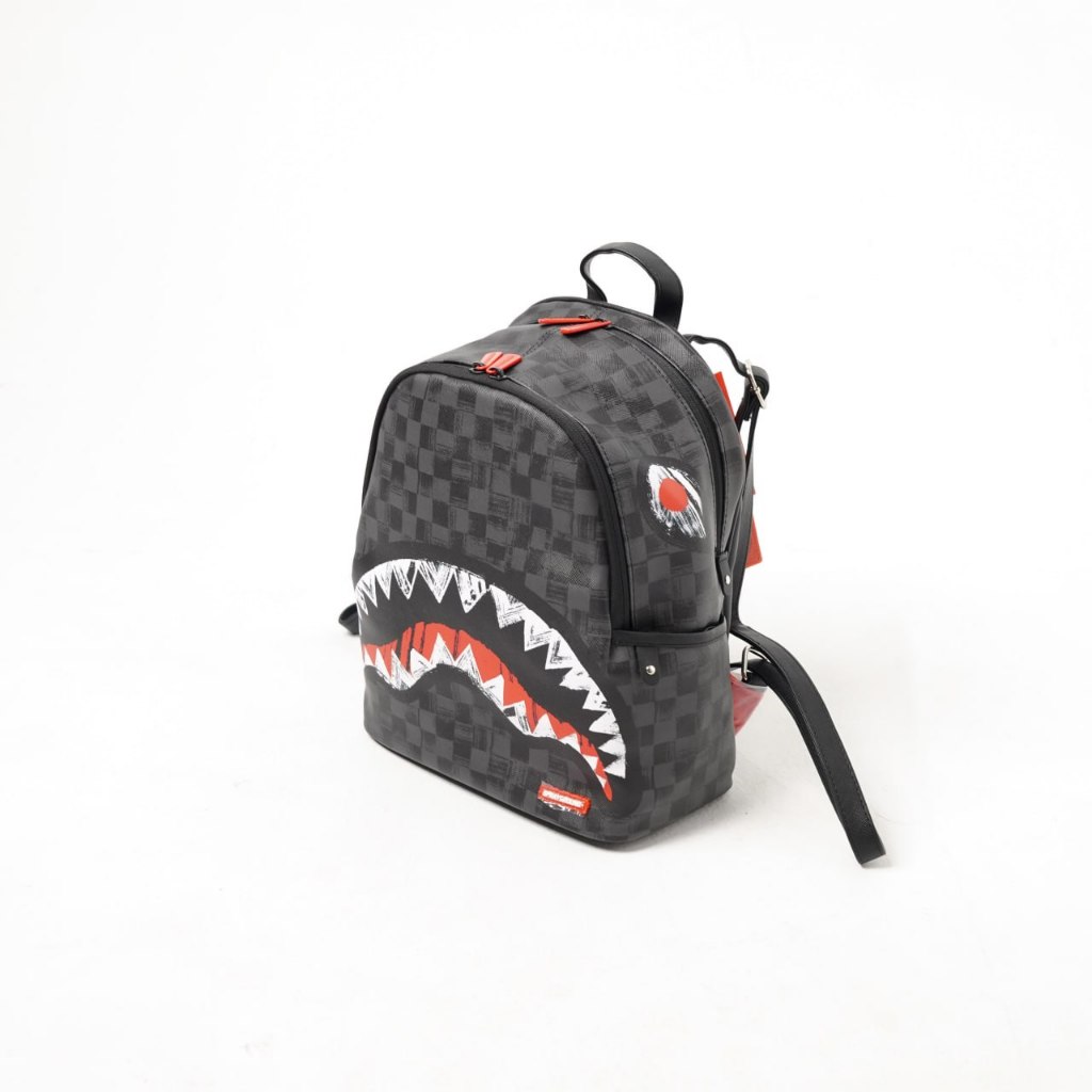 Tas SPRAYGROUND SCRIBBLE SHARK BLACK SAVAGE BACKPACK 100% ORIGINAL
