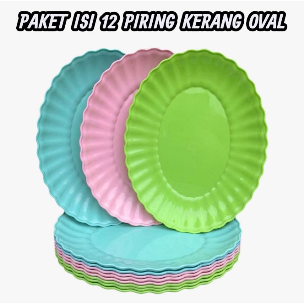 PIRING OVAL MOTIF KERANG/PIRING BUAH